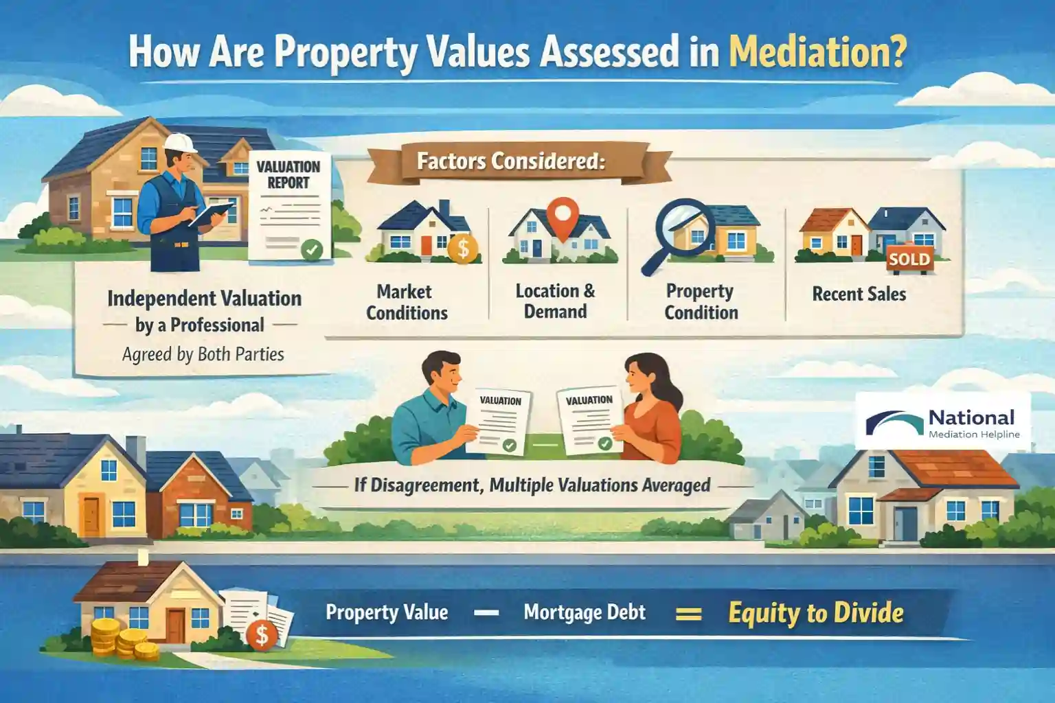How Are Property Values Assessed in Mediation Darlington?