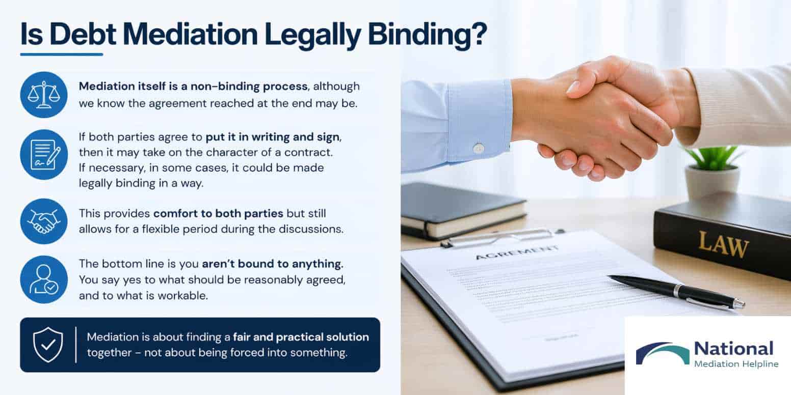 Is Debt Mediation Legally Binding Darlington
