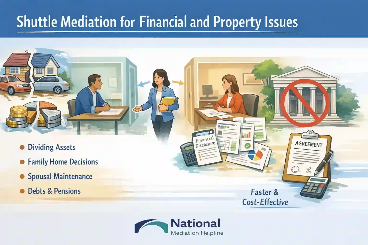 Shuttle Mediation for Financial and Property Issues Darlington