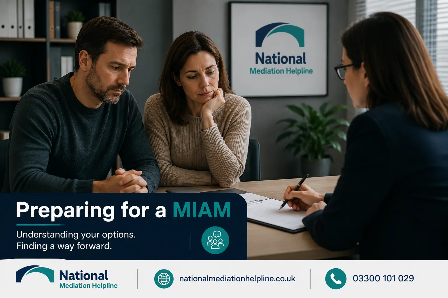 How to prepare for a miam in Darlington Preparing for a MIAM. An image explaining how to prepare yourself emotionally and rationally for the first miam appointment 
