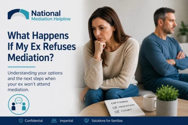 what if my ex refuses mediation Darlington?